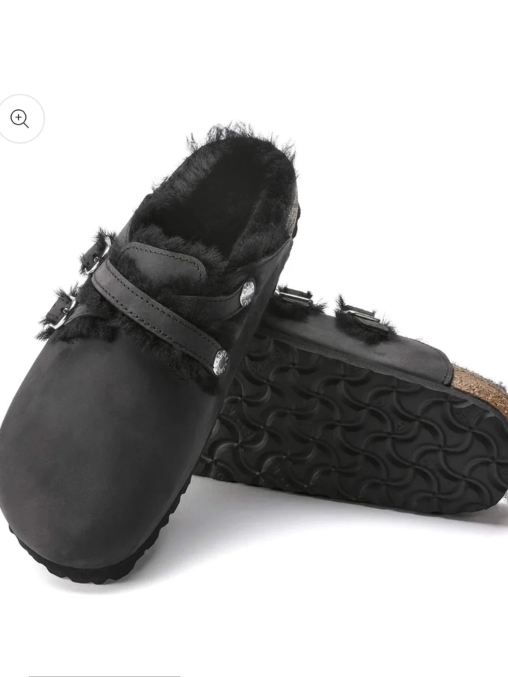 Birkenstock Shearling Clogs Black EU 39